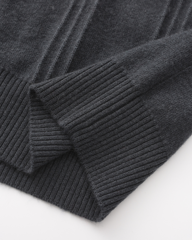 Men’s Half Turtleneck Zipper Sweater