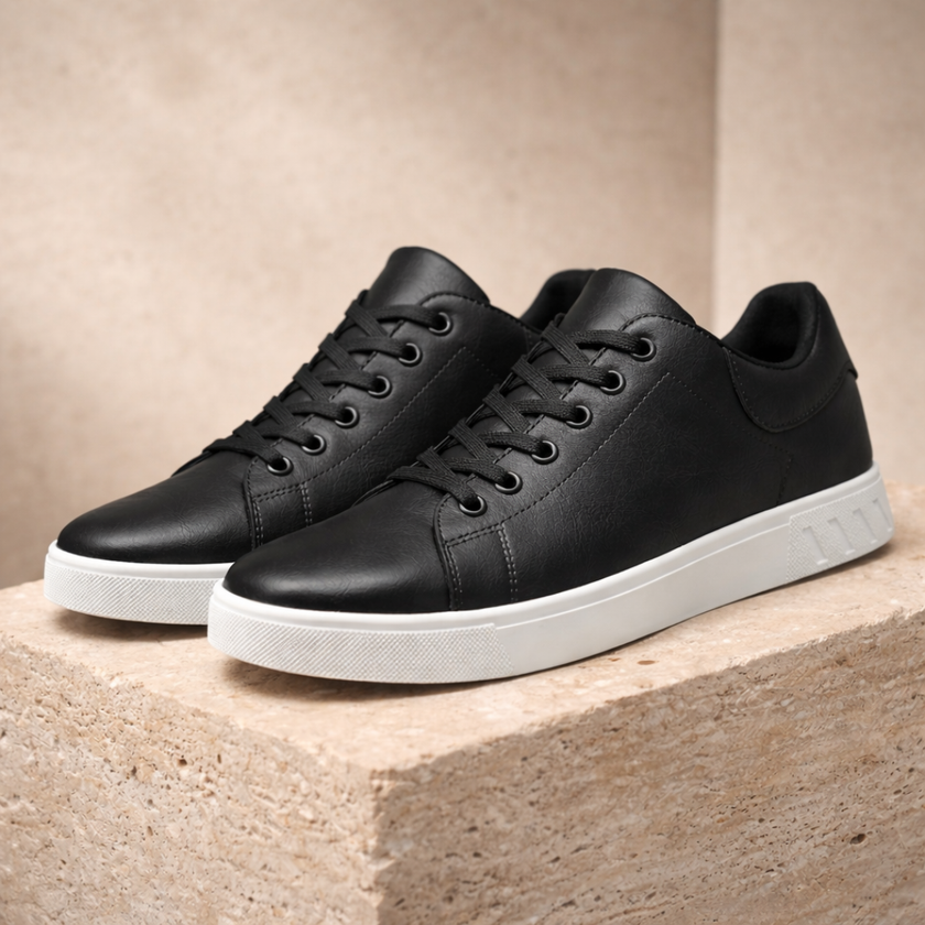 Men's FJØRNA trainers, stylish athletic shoes with breathable fabric and white sole, designed for comfort and casual wear.