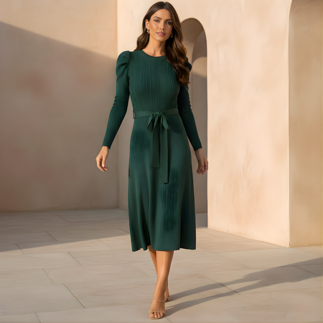 Elegant Knitted Jumper Dress