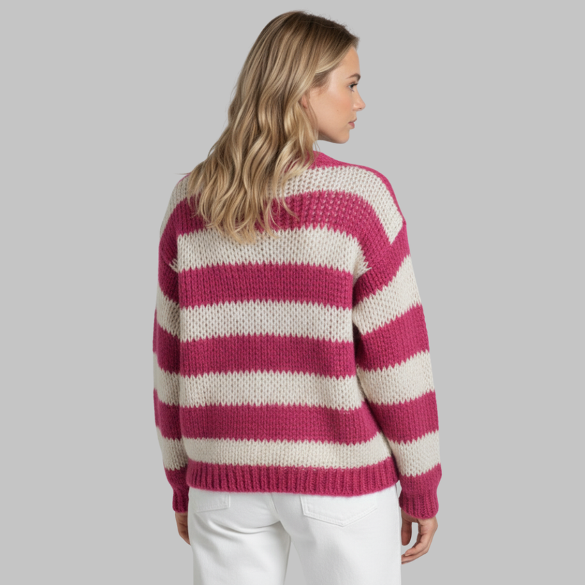 Linde | Women's Striped Knit Sweater