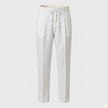 FJØRNA men's linen trousers with drawstring and pleated design, comfortable lightweight pants for casual or smart-casual wear.