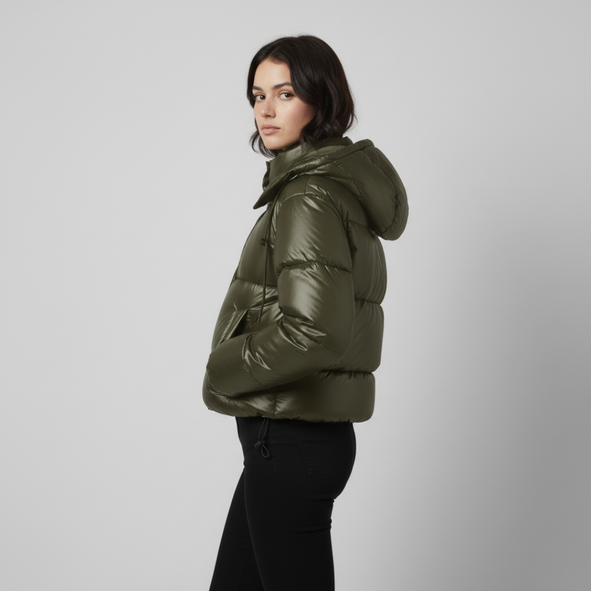 Women’s Puffer Jacket | Seasonal Hooded Look