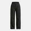Women’s high waisted pinstripe wide leg trousers by FJØRNA, featuring tailored fit and classic pinstripe pattern.