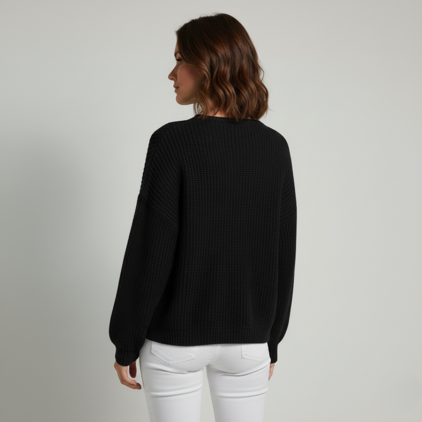 Casual Pullover Sweater Pink