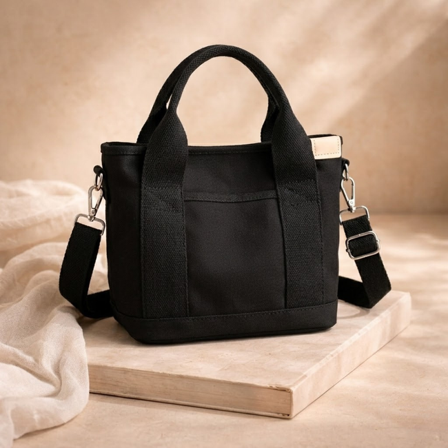 FJØRNA canvas tote bag for women with sturdy handles and spacious interior, ideal for casual carrying and everyday use