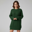 Mia – Women's Sweater Oversized Cozy Crew Neck Dress | Pullover