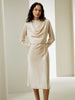 Silje | Stand Collar Silk Dress