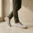 FJØRNA men's breathable mesh trainers, lightweight athletic shoes with supportive design and stylish appearance.