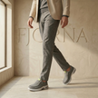 FJØRNA men's mesh walking shoes with breathable air cushion and lightweight design for comfortable outdoor walking.