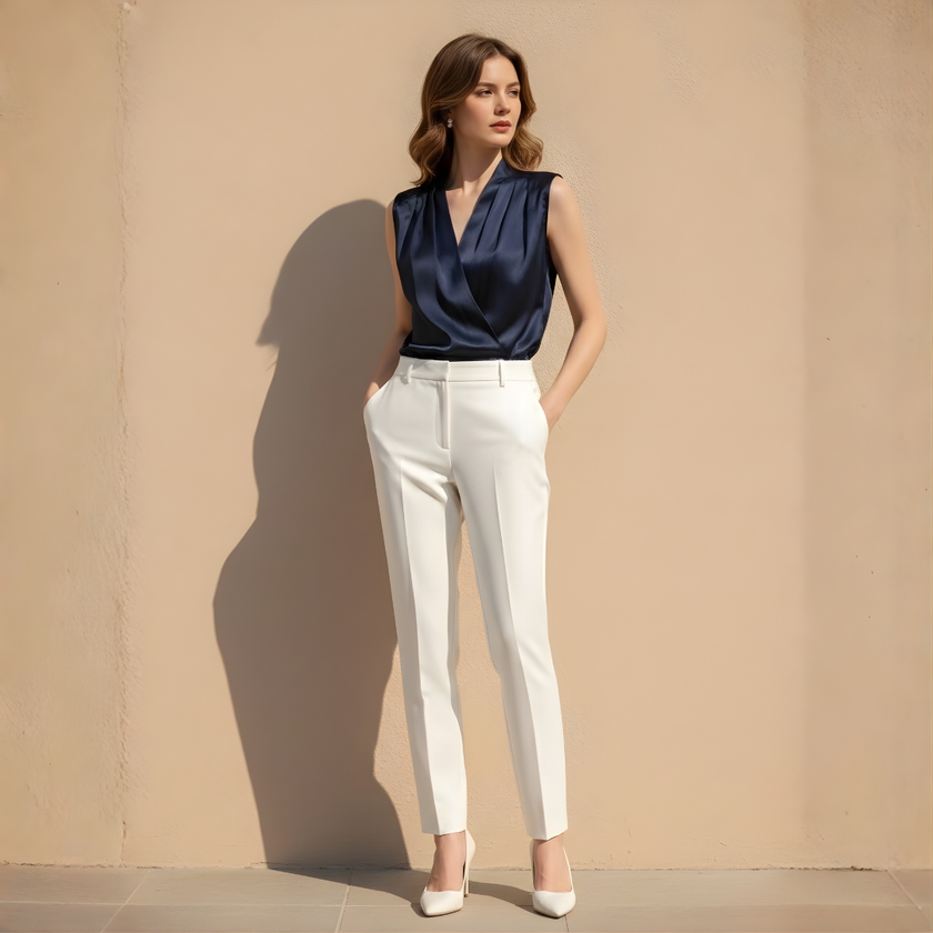 FJØRNA women's top with a relaxed fit, featuring a soft fabric and stylish design, ideal for casual or everyday wear.