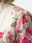 FJØRNA women's floral summer maxi dress with belt, flowing lightweight fabric, perfect for warm weather and casual occasions.