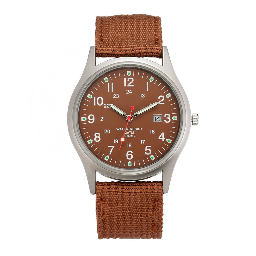 Military Style Calendar Watch