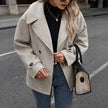 Loose Wool Coat Gray