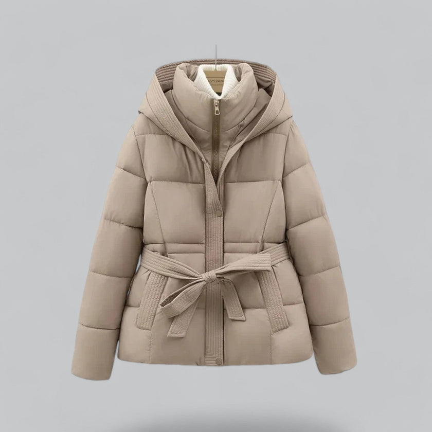 Lisa - Winter Jacket Parka Belted Coat