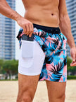 Men's FJØRNA secure fit swim shorts for the beach, featuring quick-dry fabric and adjustable waistband for comfortable swimwear.