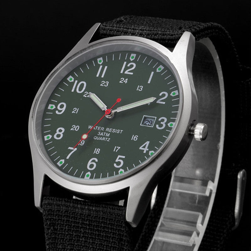 Military Style Calendar Watch