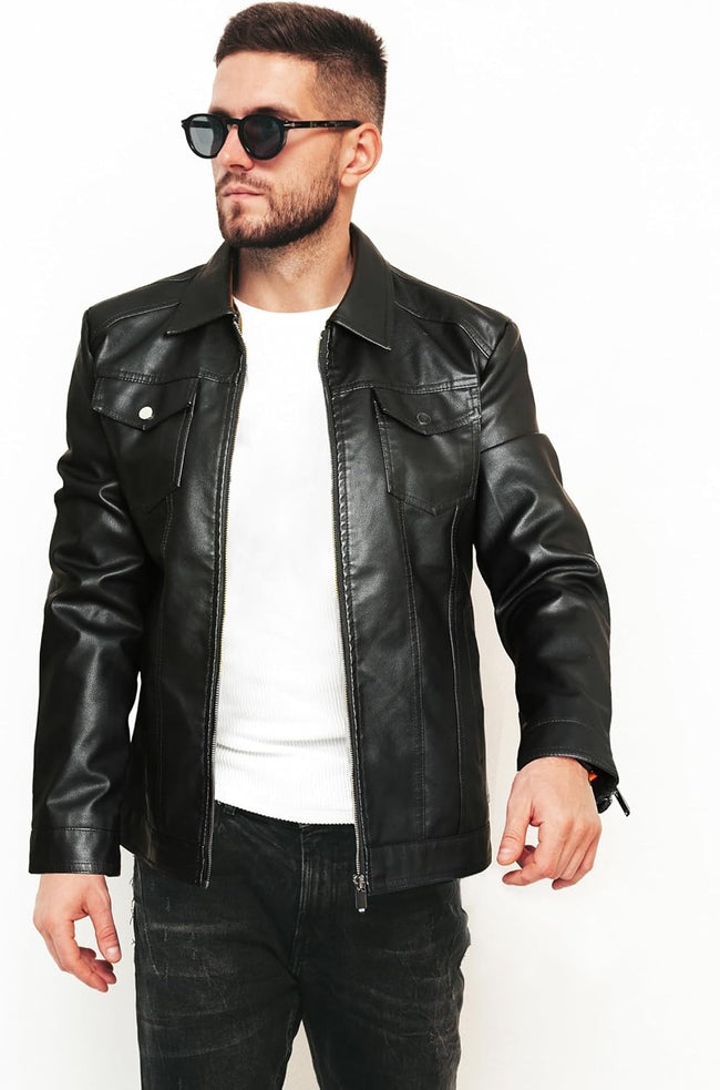 Liam – Leather Jacket Men’s - Stylish Casual | Biker Coat 2