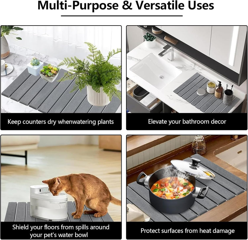 Fjorna | Stone-Dry Kitchen Countertop Mat