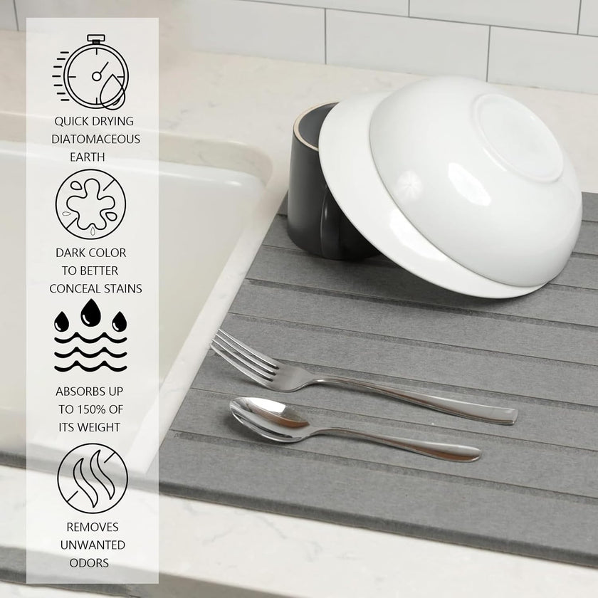 Fjorna | Stone-Dry Kitchen Countertop Mat