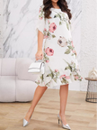 FJØRNA Violeta elegante vestido de gasa blanco, flowy dress with delicate fabric and elegant design, perfect for special occasions.