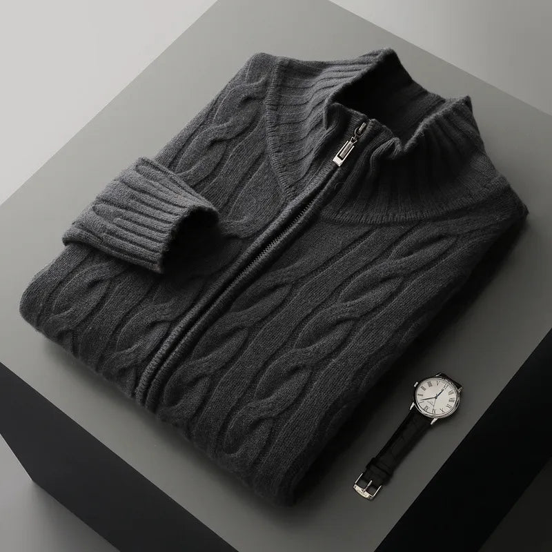 Men’s Slim Fit Wool Sweater Cardigan