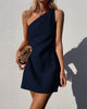 Zara | One-Shoulder Linen Mini Dress