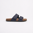 Men's FJØRNA double strap open toe slides, stylish men's sandals with adjustable straps and open toe design.