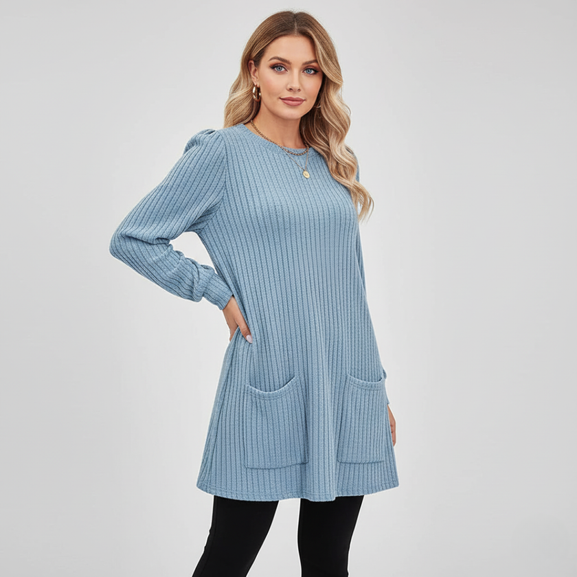 Emma – Crew Neck Women’s Cozy Sweater | Chic Knit