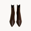 Black Chelsea Boots with Chrome Tip - 14