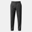 FJØRNA men's linen straight-leg trousers with relaxed fit and striped pattern, casual and breathable pants for everyday wear.