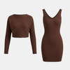 FJØRNA women's lace co-ord set featuring a lace top and matching shorts, stylish and elegant for casual or dressy occasions.