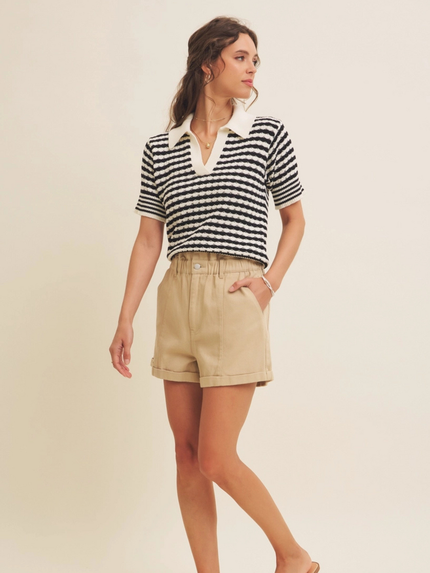 Women’s Striped V-Neck T-Shirt