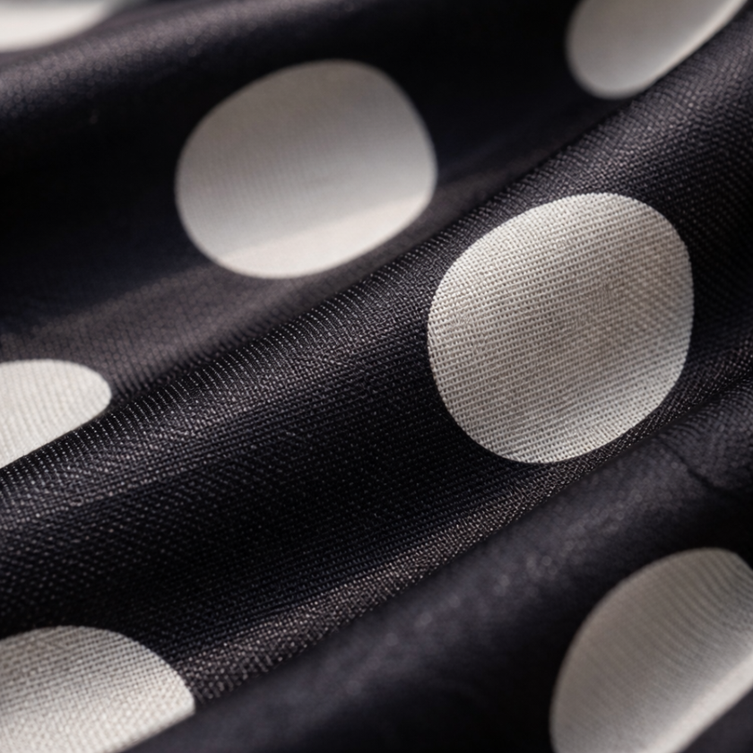 FJØRNA polka dot playsuit for women with V-neck and puff sleeves, stylish jumpsuit perfect for casual or summer wear.