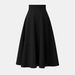 FJØRNA women's high waist midi skirt with pockets, stylish and comfortable, featuring a sleek design and functional pocket details.