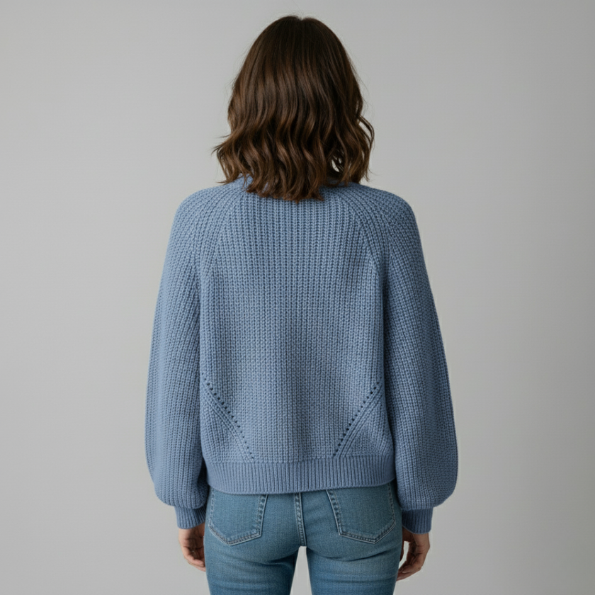 Classic White Cardigan Sweater