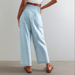 Women’s wide-leg denim jeans by FJØRNA, showcasing classic blue jeans with a relaxed fit and stylish wide-leg cut.