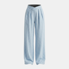 Women’s FJØRNA criss cross waist wide-leg trousers, stylish high-waisted pants with a relaxed fit and wide leg design.