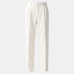 FJØRNA men's wide leg pleated trousers featuring a relaxed fit and stylish design, shown in a natural fabric appearance.
