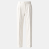 FJØRNA men's wide leg pleated trousers featuring a relaxed fit and stylish design, shown in a natural fabric appearance.