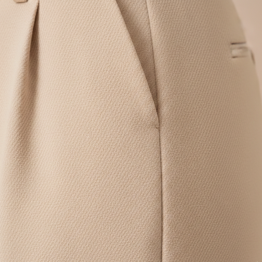 FJØRNA women's high waist wide leg tailored trousers, stylish pants with a relaxed fit and sophisticated design.