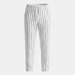 Men's linen trousers by FJØRNA with drawstring, relaxed fit, and casual style, shown in a neutral color on a plain background.