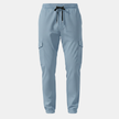 FJØRNA men's cargo trousers with drawstring waist, relaxed fit, durable fabric, and multiple pockets for casual and outdoor wear.