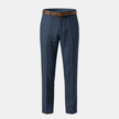 Men's linen blend straight leg trousers by FJØRNA, tailored pants with a sleek, modern fit and classic design.