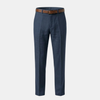 Men's linen blend straight leg trousers by FJØRNA, tailored pants with a sleek, modern fit and classic design.