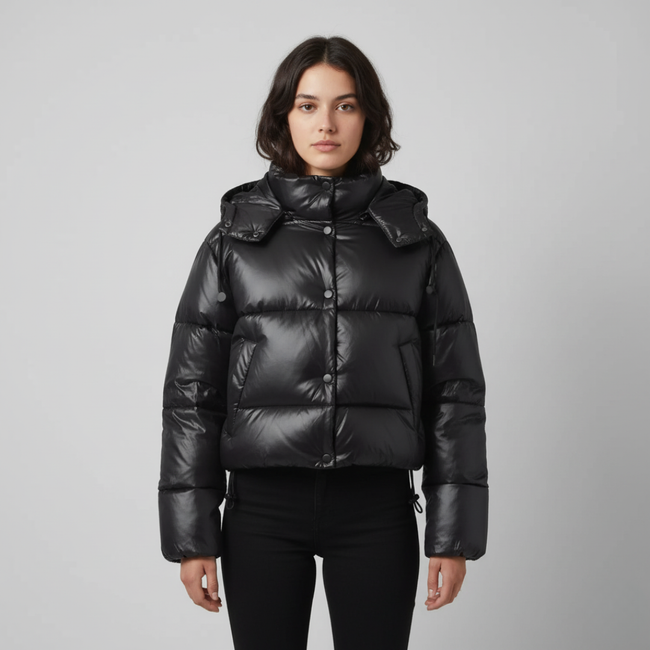 Women’s Puffer Jacket | Seasonal Hooded Look