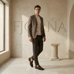 FJØRNA men's suede shoes with a sleek design, featuring soft suede material and stylish laces for casual or formal wear.