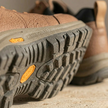 Red leather men's orthopedic shoes by FJØRNA, showcasing comfortable and stylish footwear with supportive design.