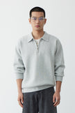 Casual Knit Sweater Gray Pullover - 7