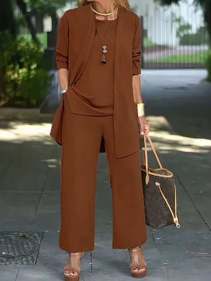 Nora | Stylish Solid Color Three-Piece Ensemble