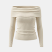 FJØRNA men's ribbed knit sweater, cozy top with textured fabric and a classic fit, ideal for casual winter wear.